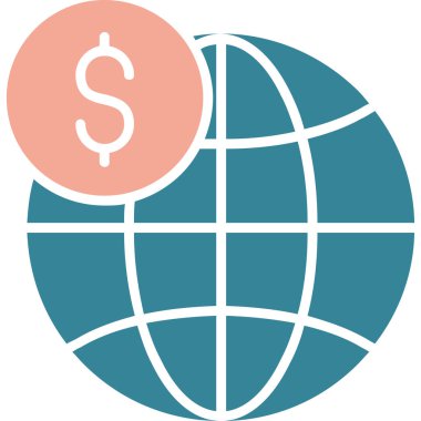 Küresel iş vektör simgesi