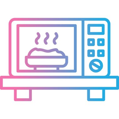 Fırın simgesi, vektör çizimi