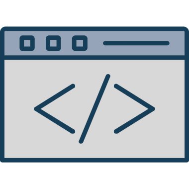 Web tasarım geliştirme simgesi