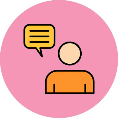 Konuşma balonu vektör çizimi