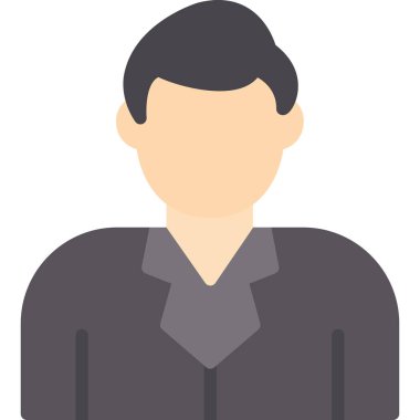 işadamı vektörü düz rengi