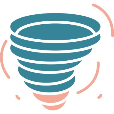 Tornado simgesi vektör illüstrasyonu