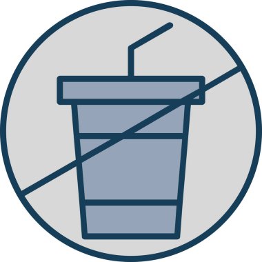 içki ikonu vektör illüstrasyonu