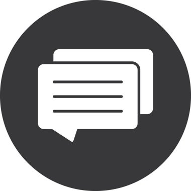 Mesaj var. Web simgesi basit tasarım