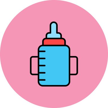 Şişe. Web simgesi basit illüstrasyon