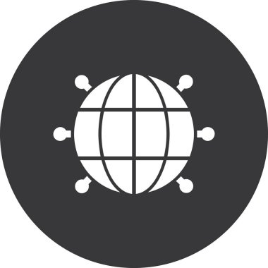 Küresel simge vektör illüstrasyonu