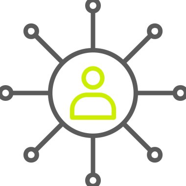 vektör ağ simgesi çizimi