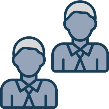 Çalışan simgesi vektör illüstrasyonu