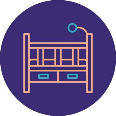 Mobilya simgesinin vektör illüstrasyonu