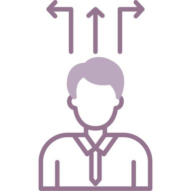 İş adamı simgesi vektör illüstrasyonu