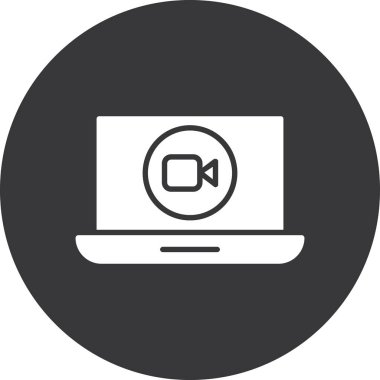 video simgesi vektör illüstrasyonu