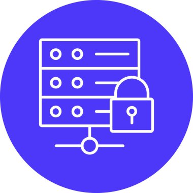 Vektör çizim veri koruma simgesi