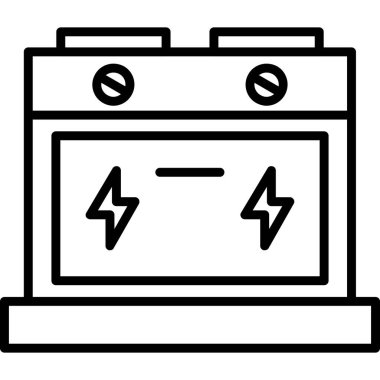 Güç istasyonu simgesi, anahat stili