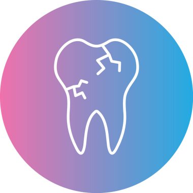 Güzel bir diş simgesinin çizimi