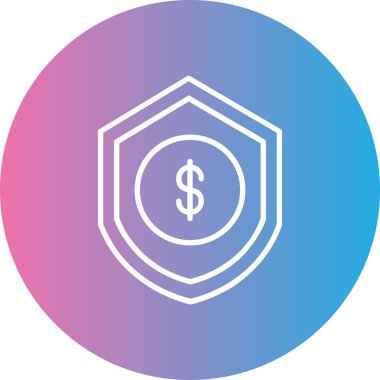 Dolar işareti simgesi modaya uygun izole edilmiş arkaplan