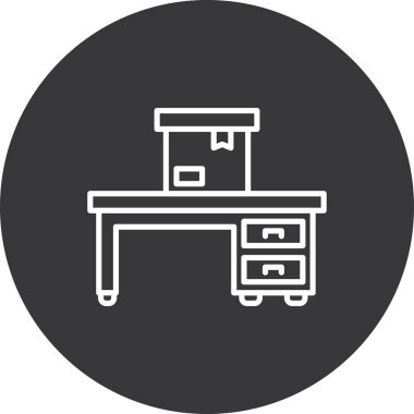 Dolap. Web simgesi basit illüstrasyon