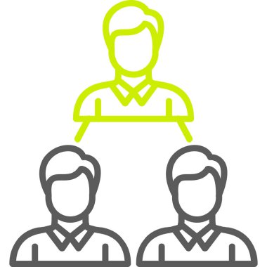 İş insanları simgesinin vektör illüstrasyonu