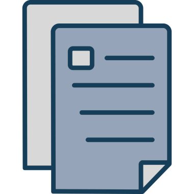 Dosya. Web simgesi basit illüstrasyon