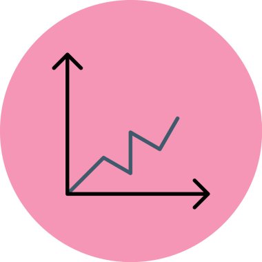 grafik simgesinin vektör illüstrasyonu