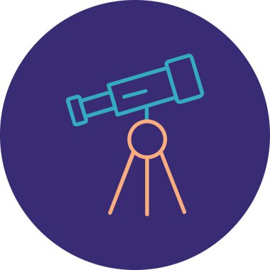 teleskop simgesi vektör illüstrasyonu