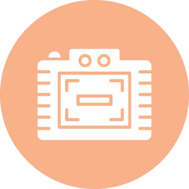 kamera simgesi vektör illüstrasyonu