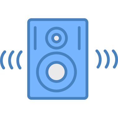 Bir hoparlör simgesinin vektör çizimi