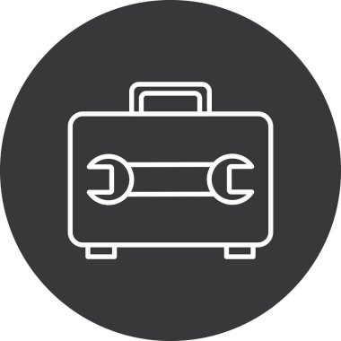 Çanta simgesinin vektör illüstrasyonu