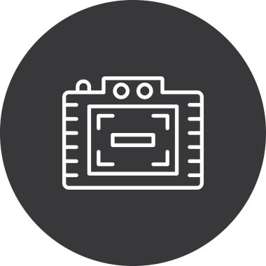 Vektör kamera Simgesi illüstrasyonu