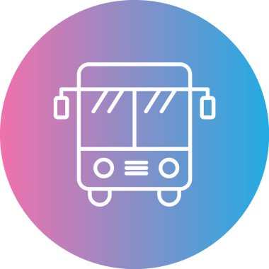 bus simgesi vektör illüstrasyonu