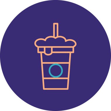 Kahve simgesinin vektör illüstrasyonu