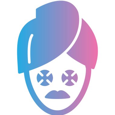 Yalnız Meksikalı erkek yüzü bıyık vektör tasarımı ile