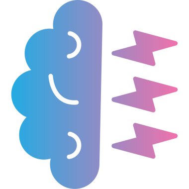 Bulut simgesi vektör illüstrasyonu