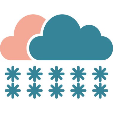 Kar taneleri. Web simgesi