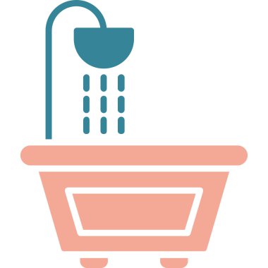 Küvet. Web simgesi basit illüstrasyon