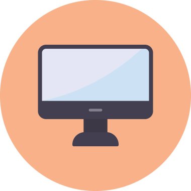 Bilgisayar. Web simgesi basit illüstrasyon