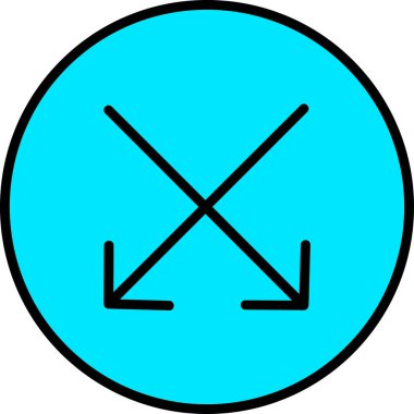 Bir yol simgesinin vektör illüstrasyonu