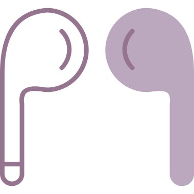 Kulak. Web simgesi basit illüstrasyon