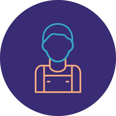 Kadın simgesinin vektör illüstrasyonu