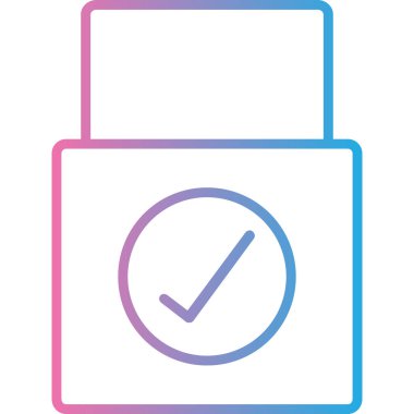 kontrol listesi simgesi, vektör illüstrasyon tasarımı