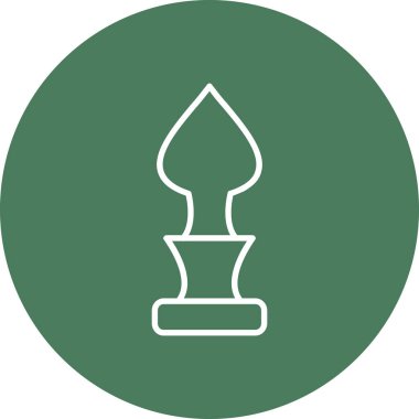 Satranç. Web simgesi basit illüstrasyon