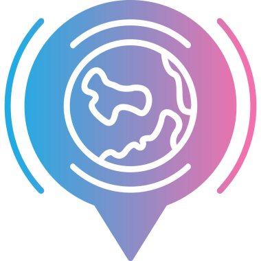 Kolayca düzenleyebilen veya düzenleyebilen harita pin vektörü simgesi