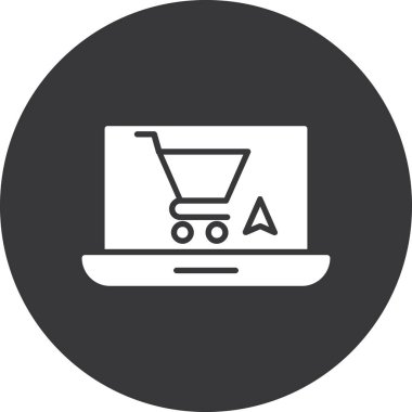 Alışveriş. Web simgesi basit illüstrasyon