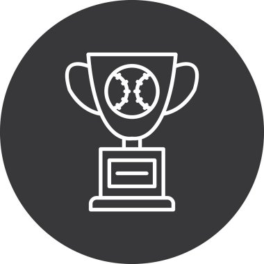 kupa ikonu vektör illüstrasyonu