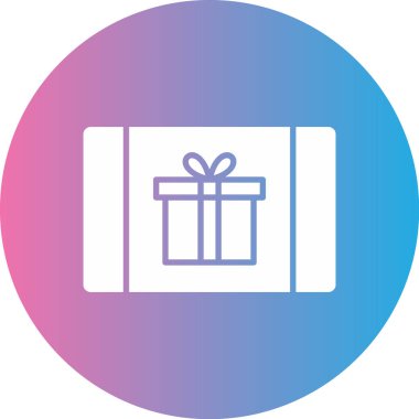 Hediye. Web simgesi basit illüstrasyon