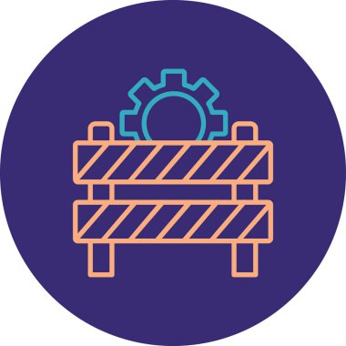 Teçhizat Web simgesi basit illüstrasyon