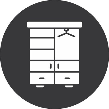 Modern b 'nin vektör illüstrasyonu mobilya ikonundan yoksun