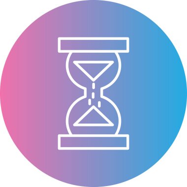 kum saati modern ikon vektör çizimi