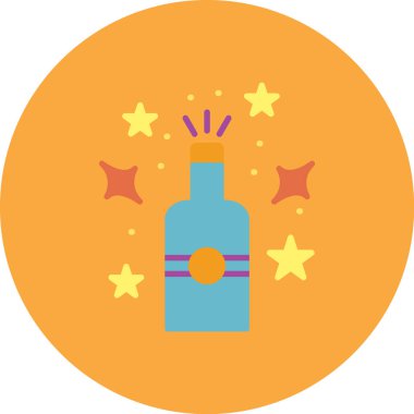 Bir şişe iksirin vektör çizimi