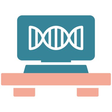 DNA simgesi vektör illüstrasyonu