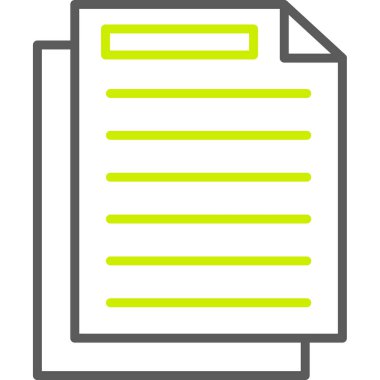 Belge. Web simgesi basit illüstrasyon